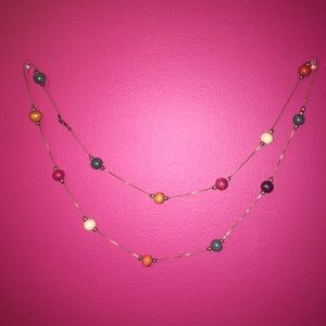Long beaded necklace